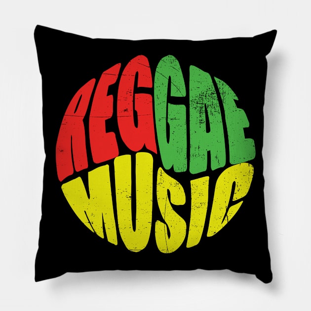 Reggae Music Lover t-shirt Pillow by dconciente