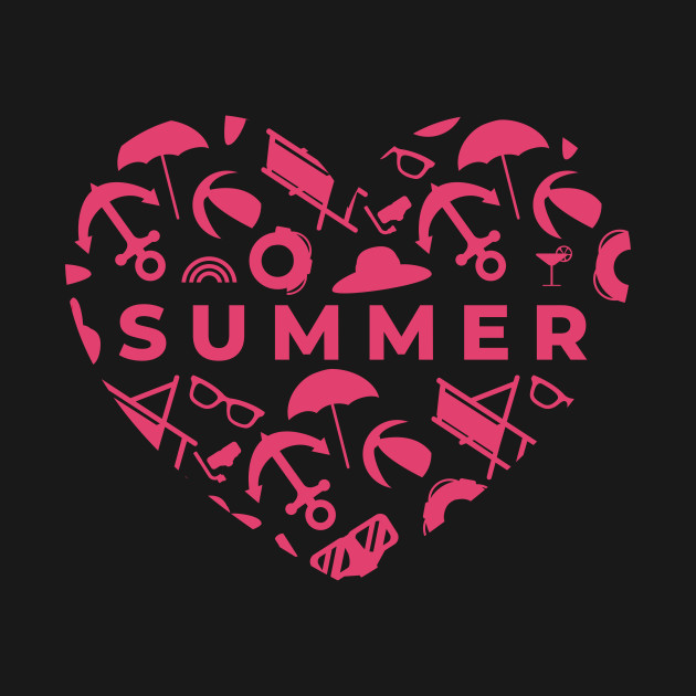 Disover Summer love heart - Summer Heart - T-Shirt