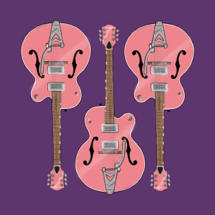 Triple Pink Guitar T-Shirt