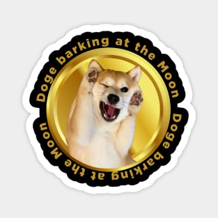 dogecoin barking at the moon Magnet