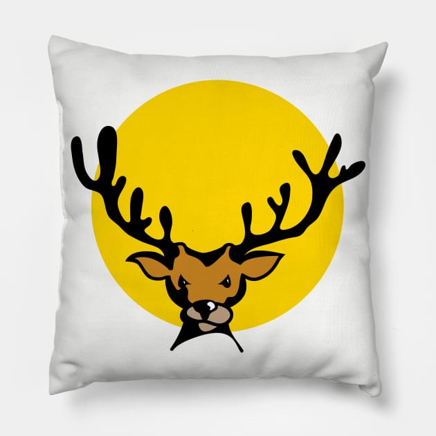 Deer Pillow by schlag.art