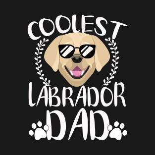Glasses Coolest Labrador Dog Dad T-Shirt