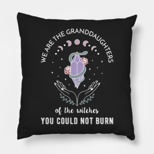 We are the granddaughters of the witches you couldn't burn Pillow