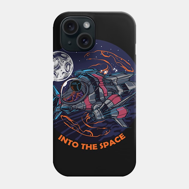 INTO THE SAPCE Phone Case by fluffyartstudio