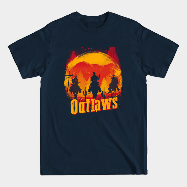 Disover Sunset Outlaws - Cowboys - T-Shirt