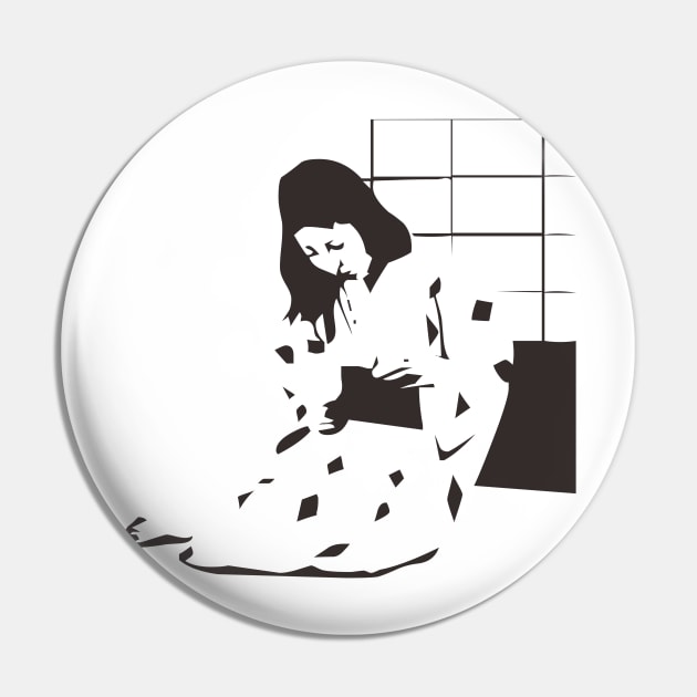 Kimono girl Pin by Hirasaki Store