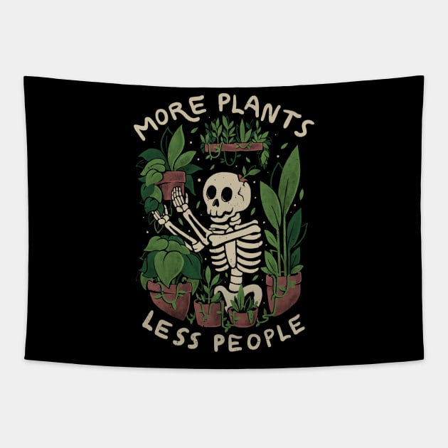More Plants Less People Tapestry by eduely