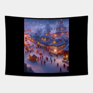 winter village Tapestry