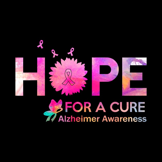 Hope For A Cure Alzheimer Awareness Gift by thuylinh8