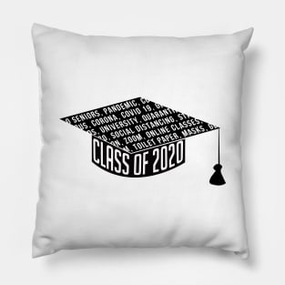 Class of 2020 Graduation Cap Pandemic Covid-19 Pillow