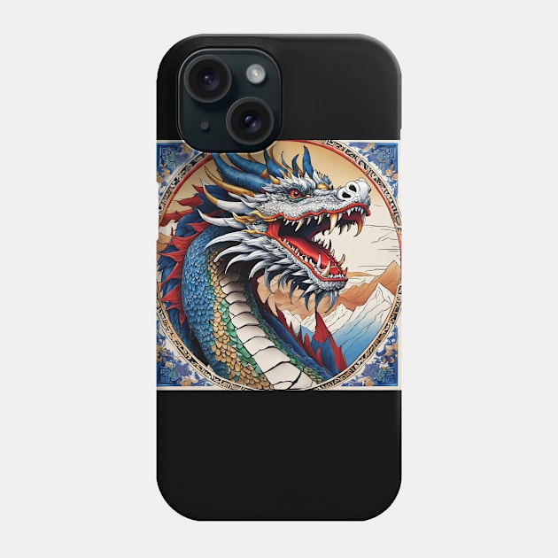 blue dragon Phone Case by TrvlAstral