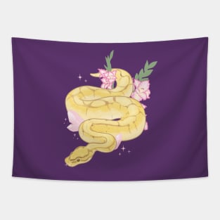 Ball Python and Gladiolus Tapestry