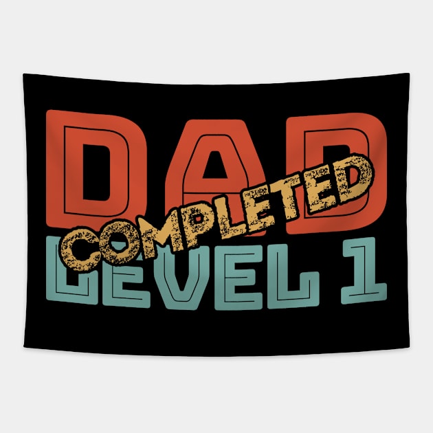 Dad Level 1 Completed Tapestry by All About Nerds