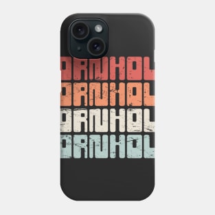 Vintage CORNHOLE Text Phone Case