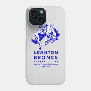 Defunct Lewiston Broncs - Lewis and Clark Broncs Baseball Phone Case