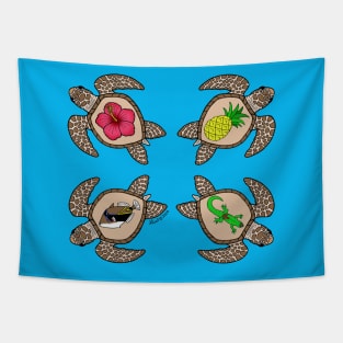 Honu Shells Tapestry