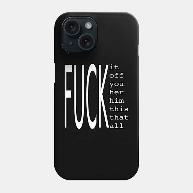 Fuck Off Phone Case by BaristaGirls