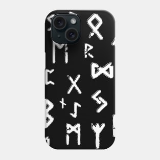 Viking runes, Elder futhark design Phone Case