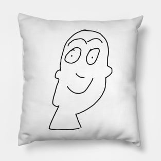 David Baddiel’s face from Taskmaster Pillow