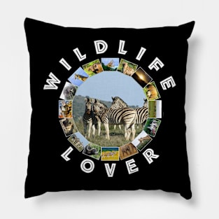 Wildlife Lover Blue Sky Zebra Pillow