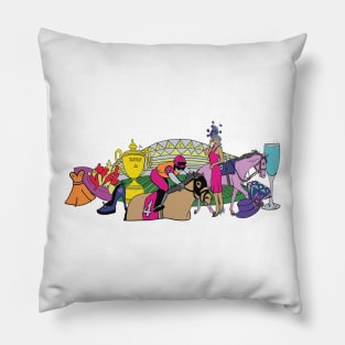 Ladies day Royal Ascot Pillow