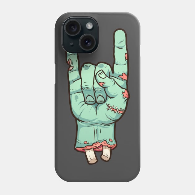 Rock zombie Phone Case by memoangeles