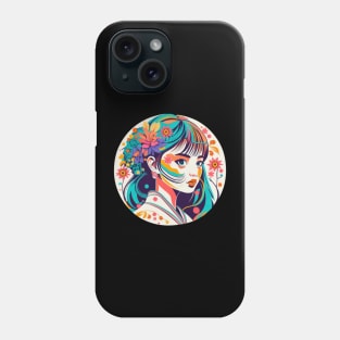 Japanese Anime Abstract girl Phone Case