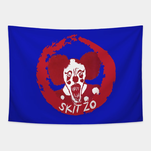 Skitzo the Clown Tapestry by skrints