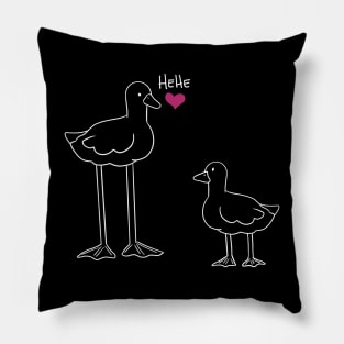 Ducks in love Pillow