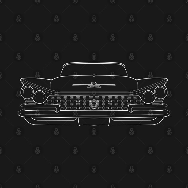 1959 Buick Electra 225 - front stencil, white by mal_photography