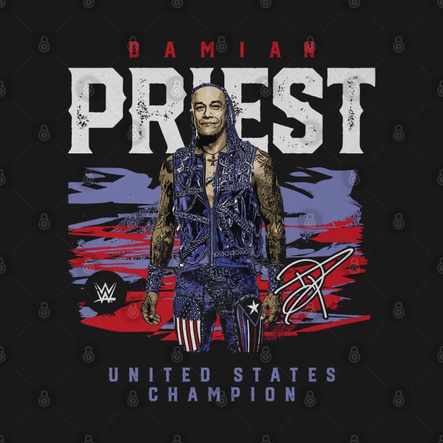 Damian Priest U.S. Champion by MunMun_Design