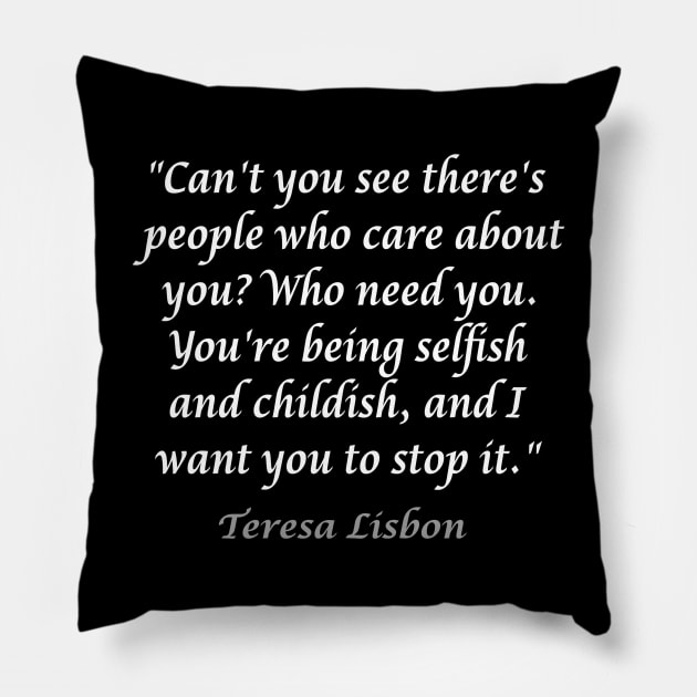 Teresa Lisbon | The Mentalist Pillow by Singletary Creation