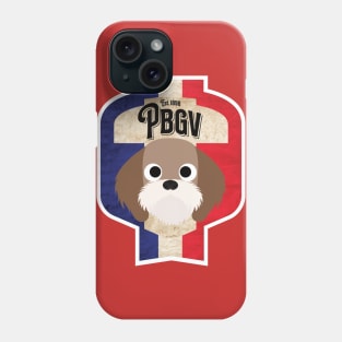 PGBV - Distressed French Petit Basset Griffon Vendeen Beer Label Design Phone Case