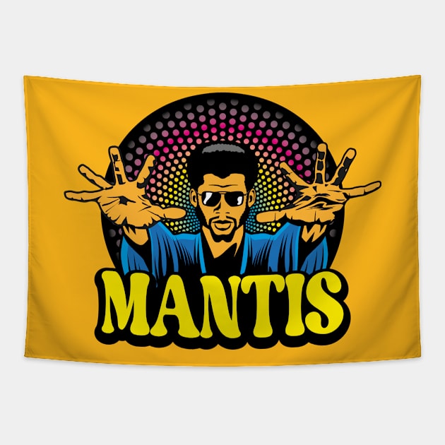 The Mantis Game of Death Tapestry by Maxsomma