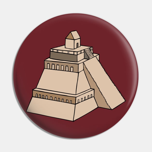 Ancient Egyptian Painting - Pyramid Pin by PatrioTEEism