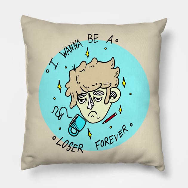 Loser (color) Pillow by dallasjgiorgi@outlook.com