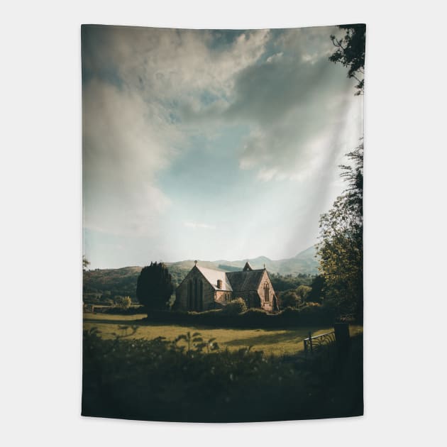 Wales church Tapestry by opticpixil