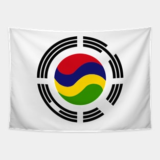 Mauritian Korean Multinational Patriot Flag Series Tapestry