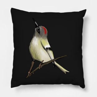 Ruby-Crowned Kinglet Pillow