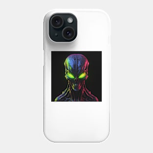 Alien Neon Art 1 Phone Case