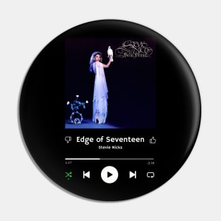 Stereo Music Player - Edge of Seventeen Pin