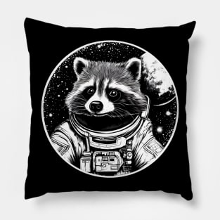 Raccoon astronaut Pillow