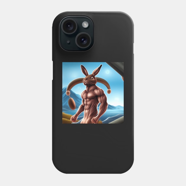 Muscular Rabbit Phone Case by Shadowbyte91