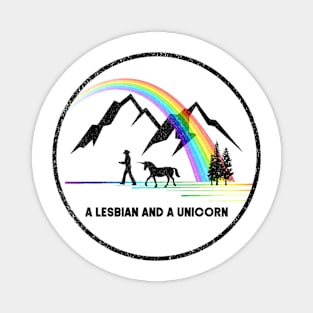 A Lesbian AND a Unicorn (Wynonna Earp) Magnet