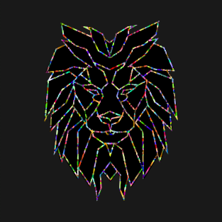 Lion Face Artsy Style T-Shirt