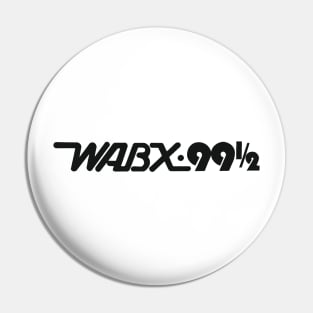 WABX 99.5 Radio - Distressed Logo texture Pin