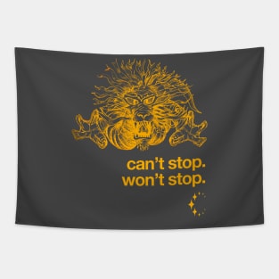Gold Dragon Can't Stop. Won't Stop. Tapestry