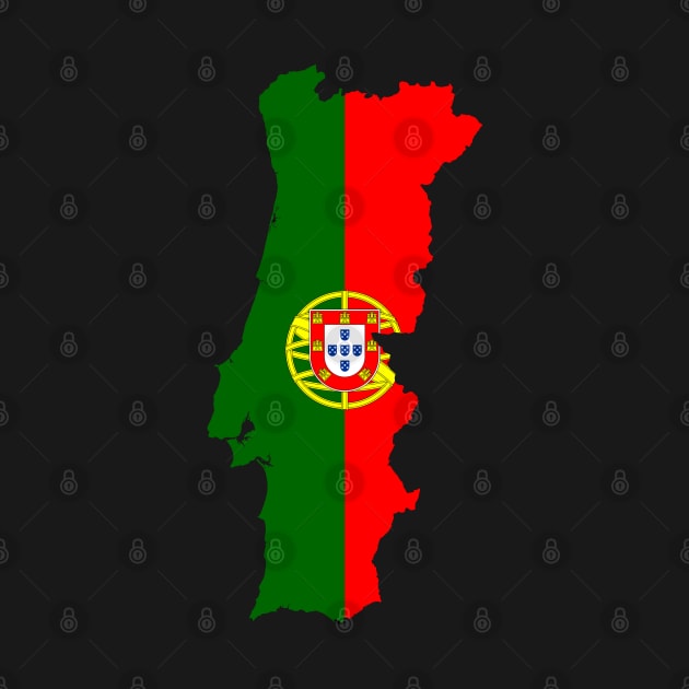 Portugal Flag Map by Historia