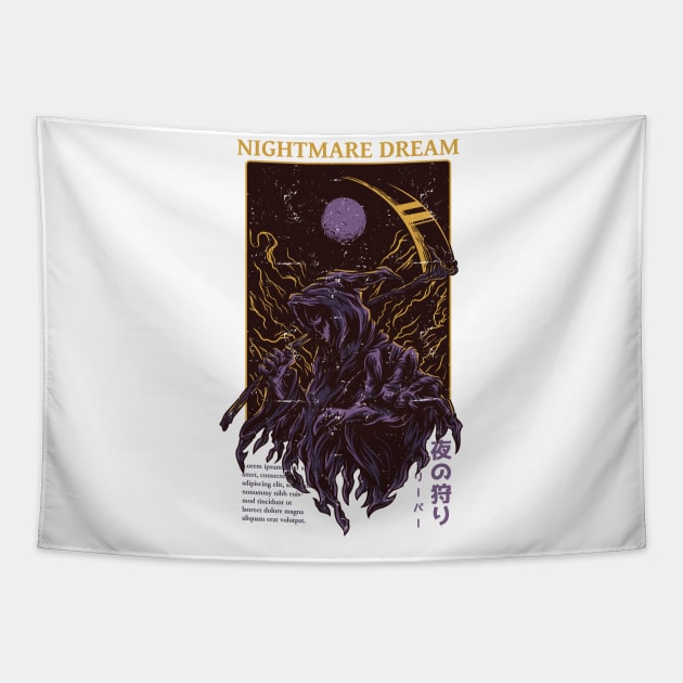 Nightmare Dream Tapestry by teebarclub