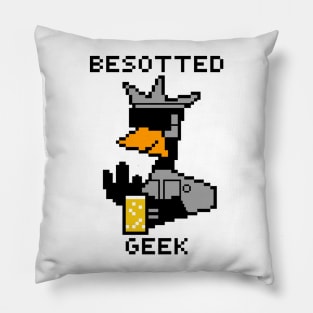 Robot Officer Black Pillow